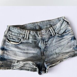 GAP Light Blue Y2K Low Rise Jean Shorts